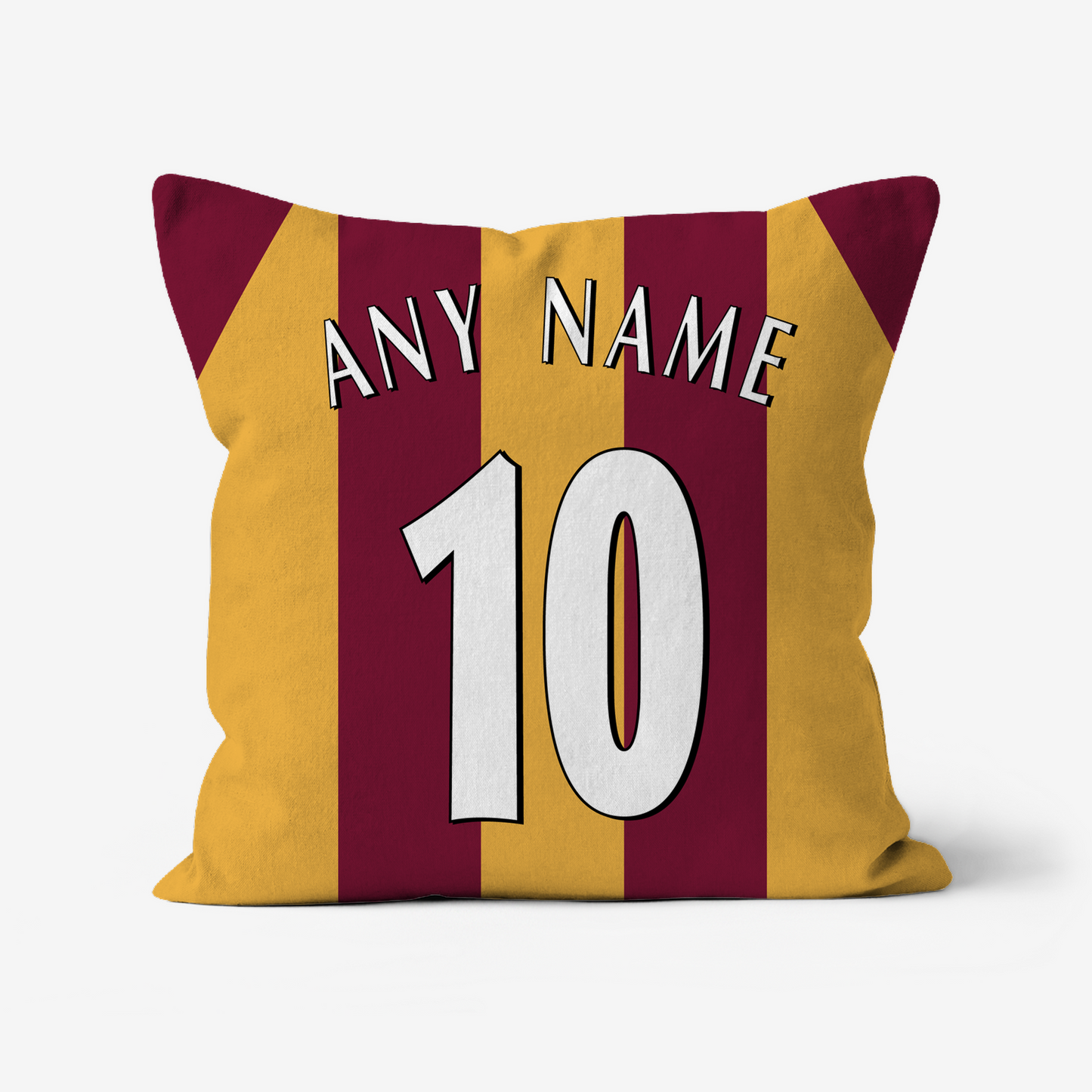 Unofficial Bradford City Inspired Retro Football Shirt Cushion