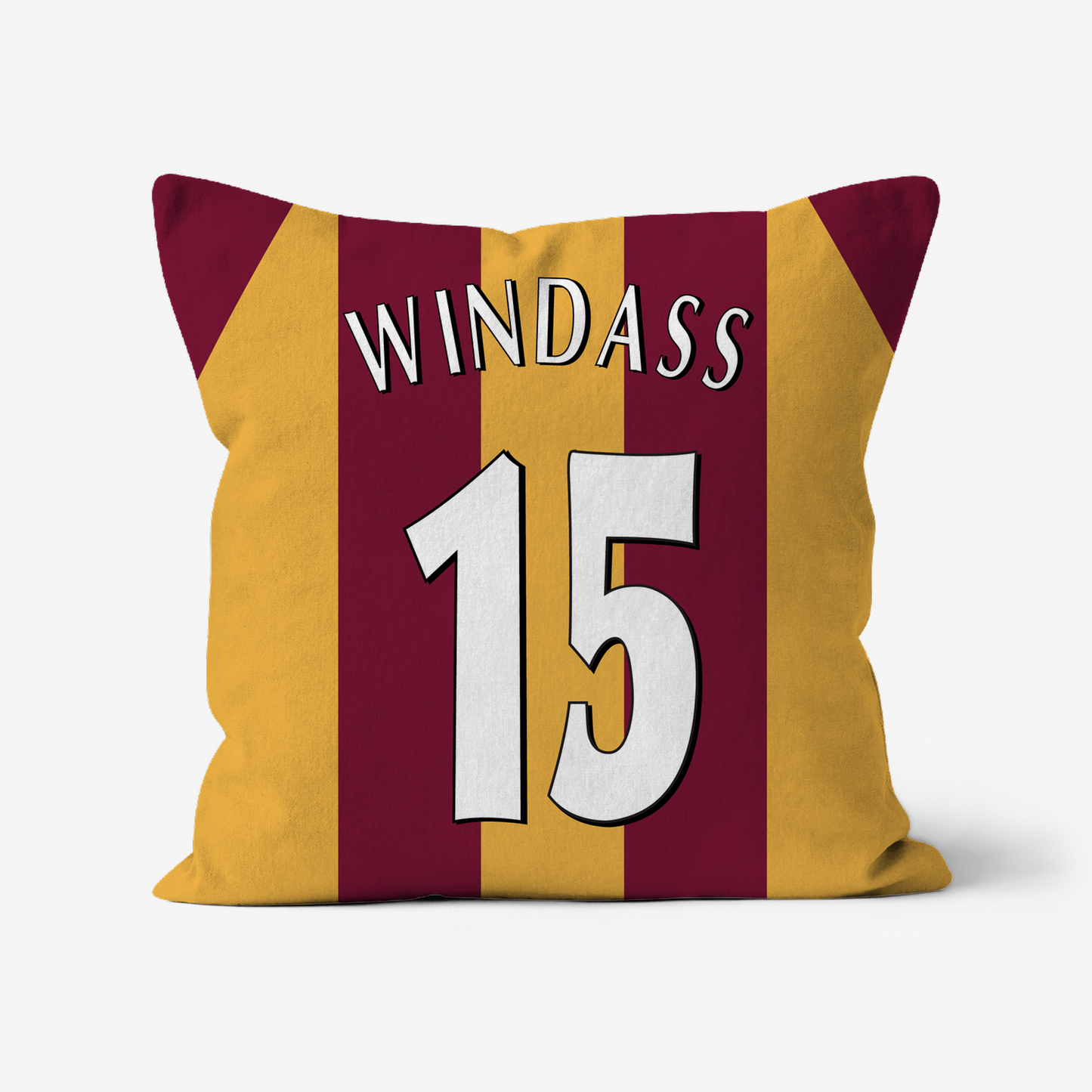 Unofficial Bradford City Inspired Retro Football Shirt Cushion