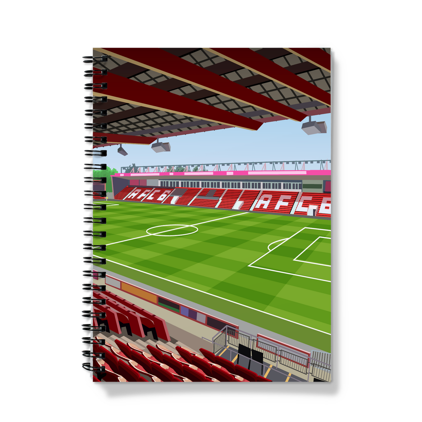 Unofficial Bournemouth Vitality Stadium A5 Notebook