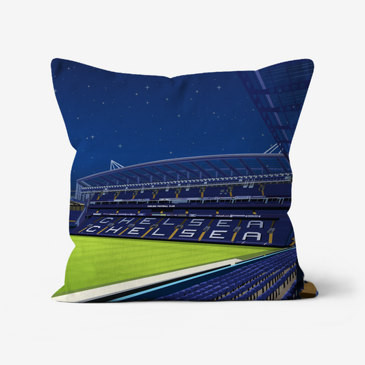 Unofficial Chelsea Stamford Bridge Stadium Inspired Cushion