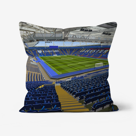 Unofficial Leicester City King Power Stadium Inspired Cushion