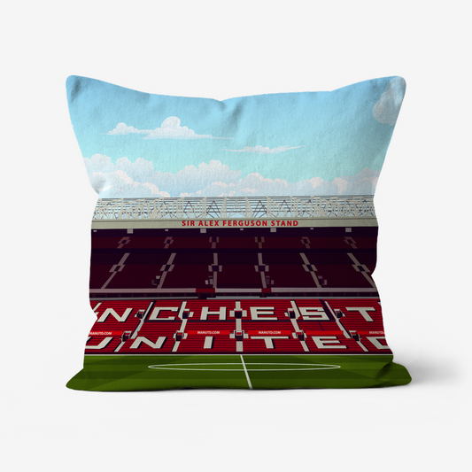 Unofficial Man United Old Trafford Stadium Inspired Cushion