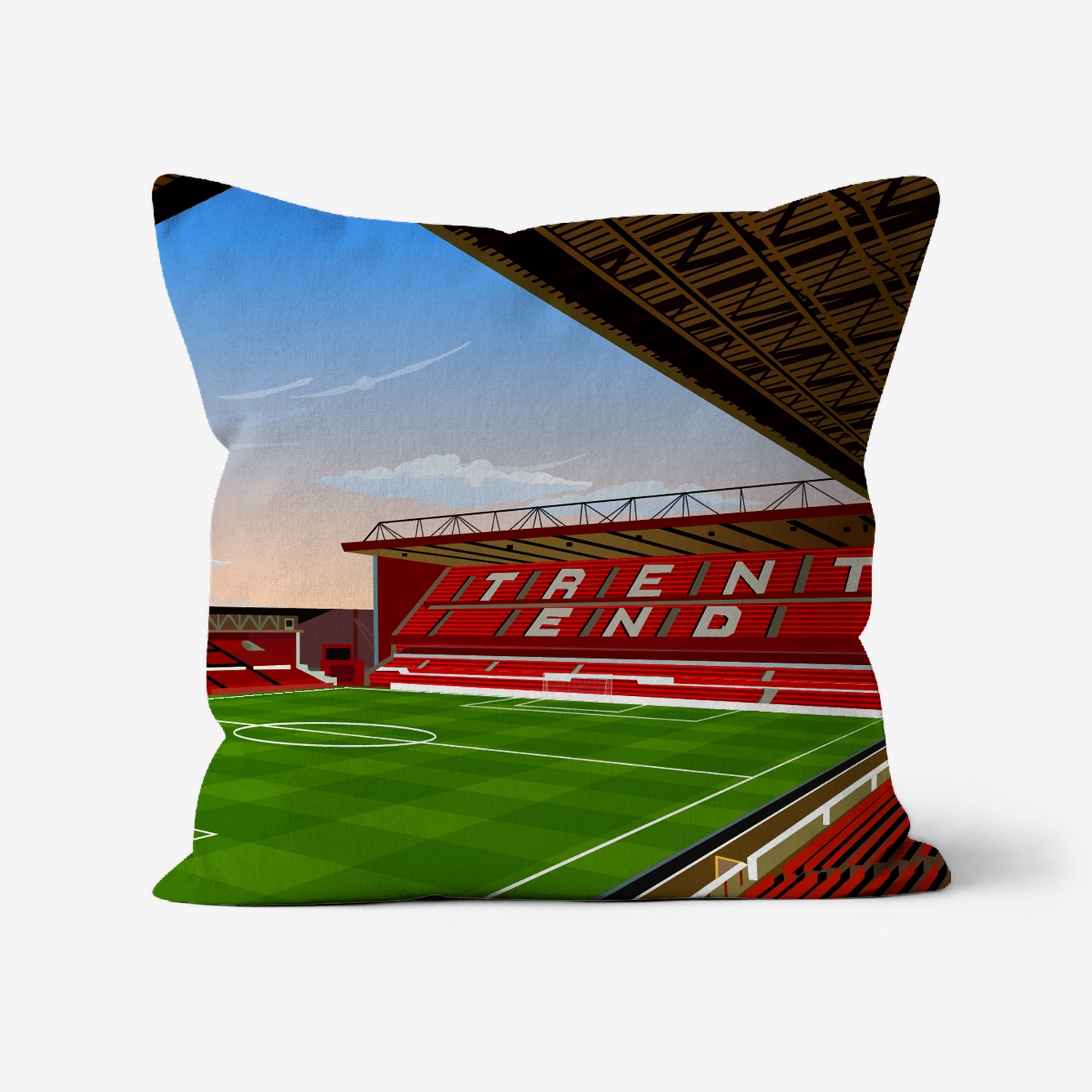 Unofficial Nottingham Forest City Ground Stadium Inspired Cushion