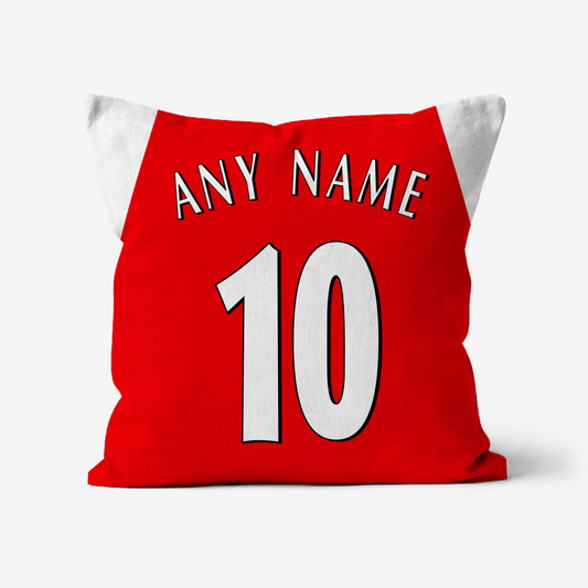 Unofficial Arsenal Inspired Retro Football Shirt Cushion