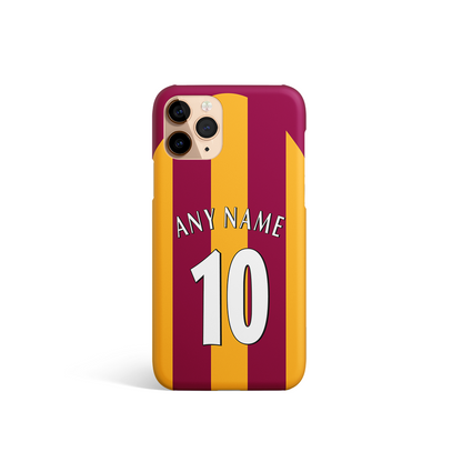 Unofficial 1997-2007 Retro Bradford City Shirt Phone Case