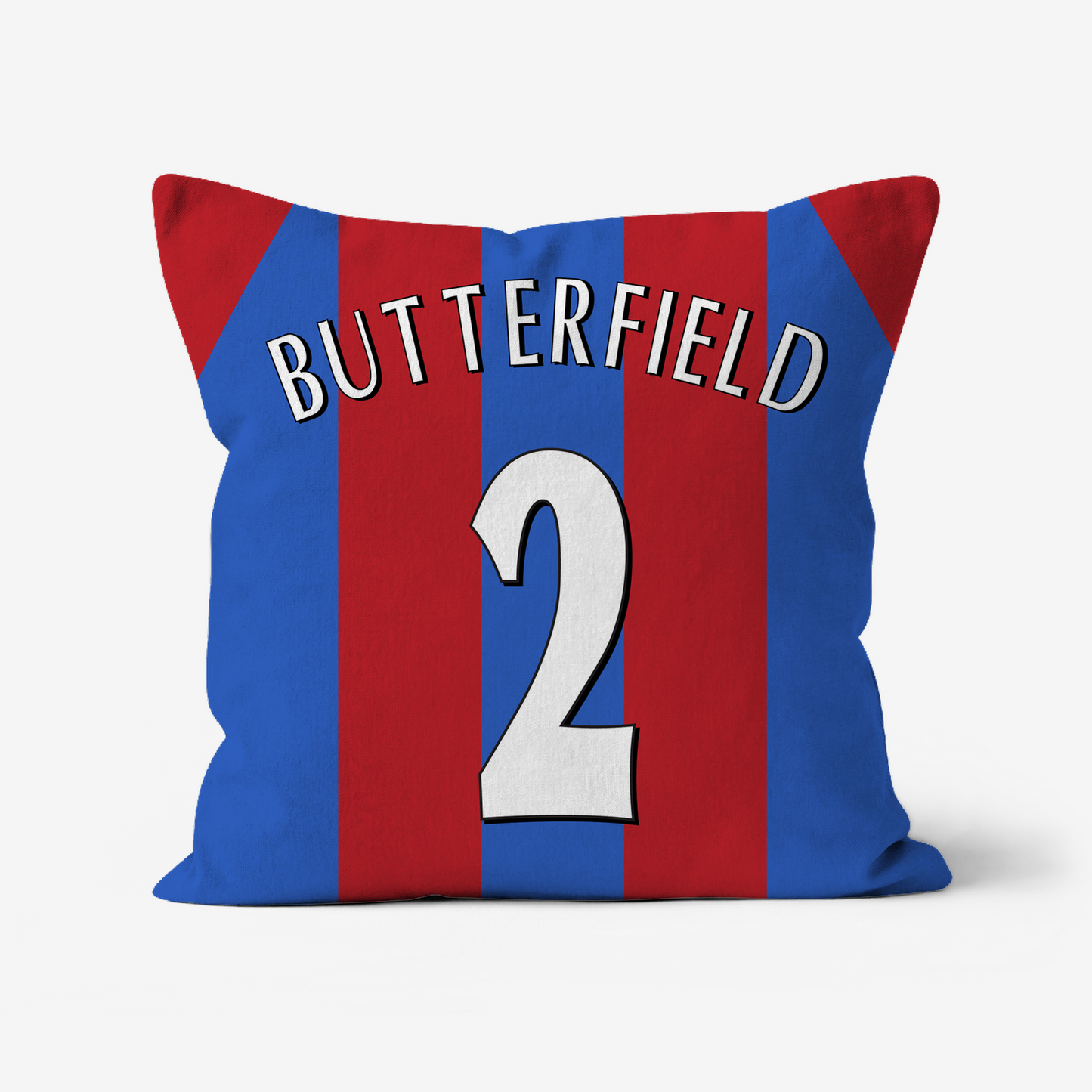 Unofficial Crystal Palace Inspired Retro Football Shirt Cushion