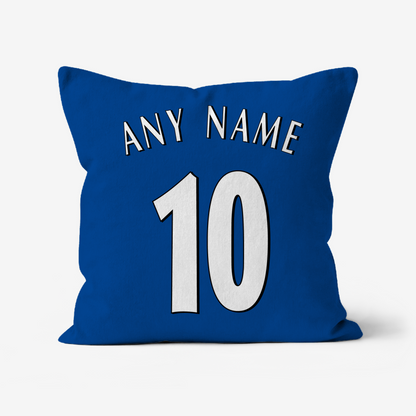 Unofficial Chelsea Inspired Retro Football Shirt Cushio