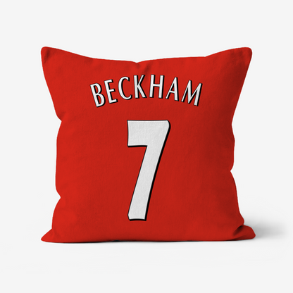 Unofficial Manchester United Inspired Retro Football Shirt Cushion