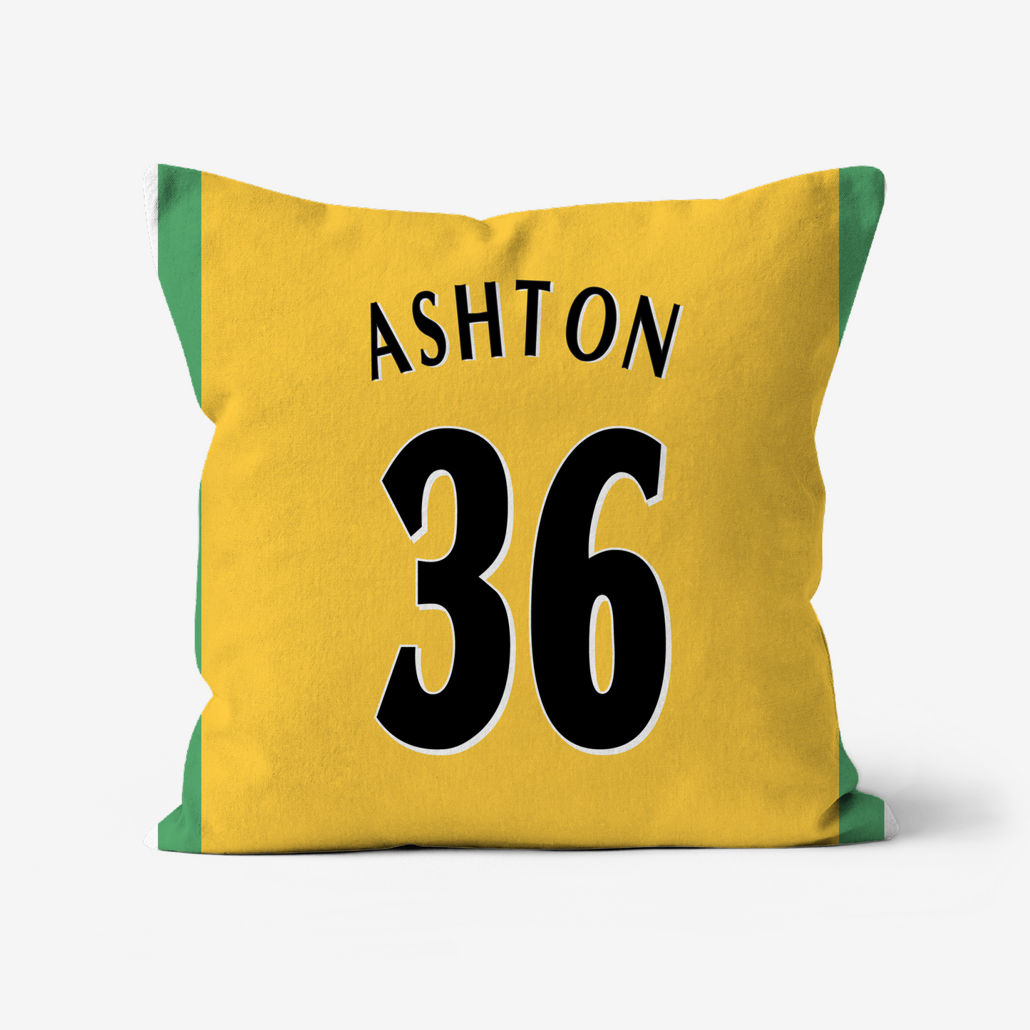 Unofficial Norwich City Inspired Retro Football Shirt Cushion