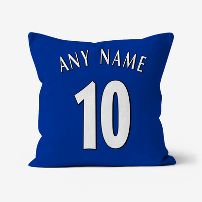 Unofficial Everton Inspired Retro Football Shirt Cushion