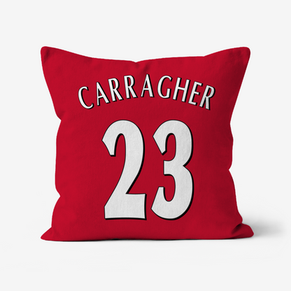 Unofficial Liverpool Inspired Retro Football Shirt Cushion