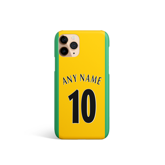 Unofficial 1997-2007 Retro Norwich City Shirt Phone Case