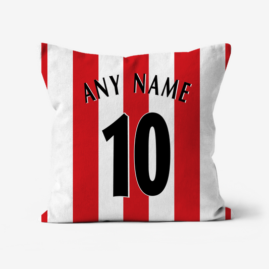 Unofficial Southampton Inspired Retro Football Shirt Cushion