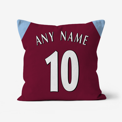 Unofficial West Ham Inspired Retro Football Shirt Cushion