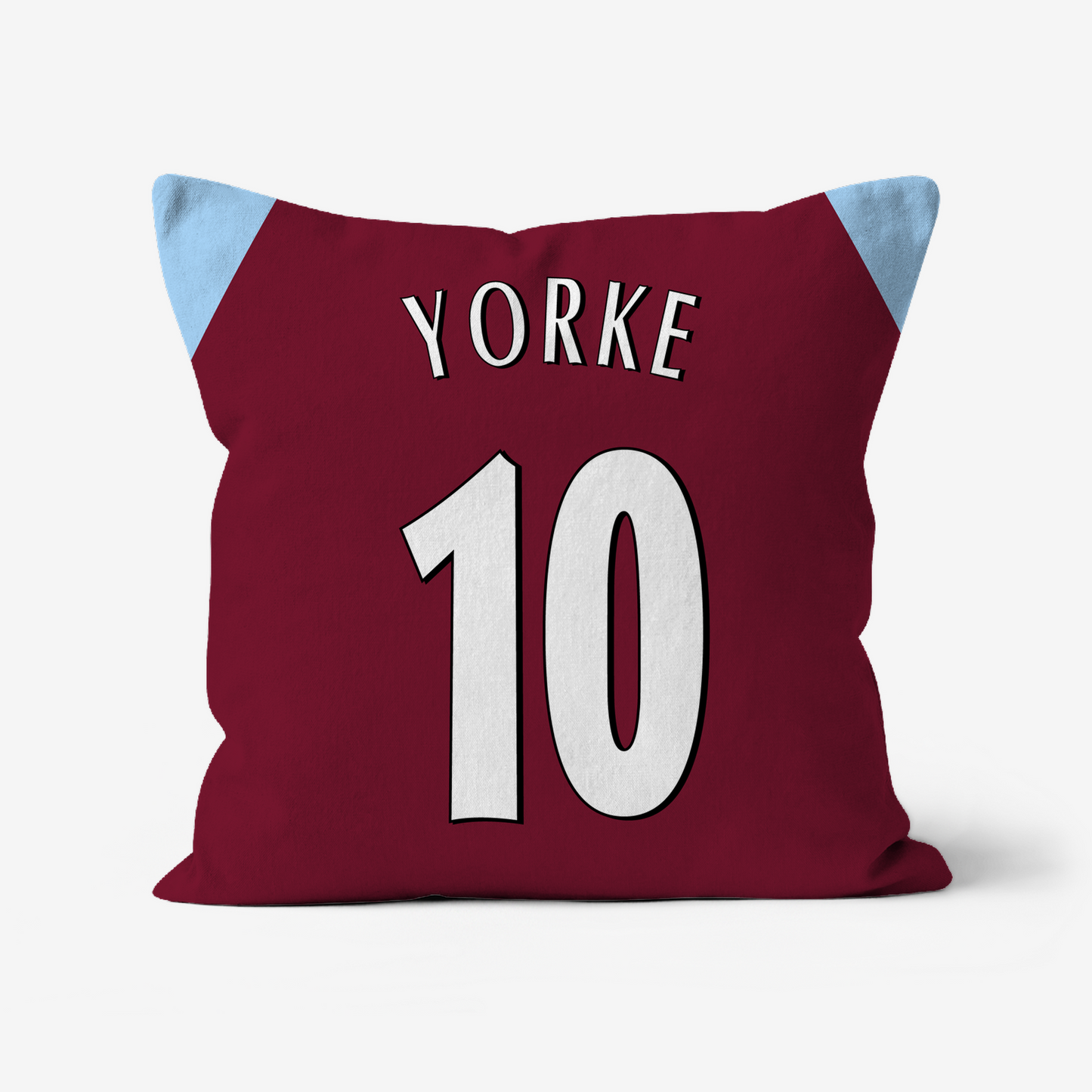 Unofficial Aston Villa Inspired Retro Football Shirt Cushion