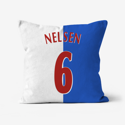 Unofficial Blackburn Rovers Inspired Retro Football Shirt Cushion