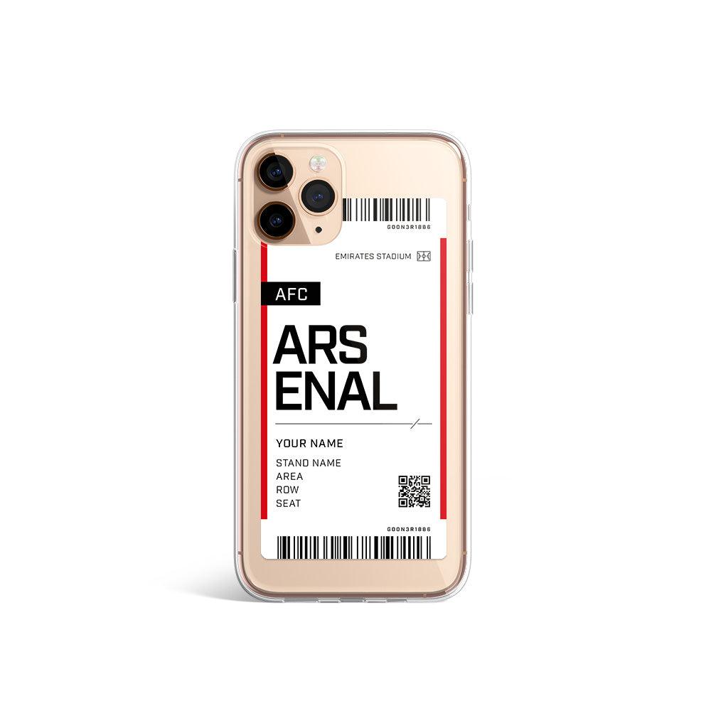 Arsenal Custom Season Ticket Phone Case - Crossbar Cases