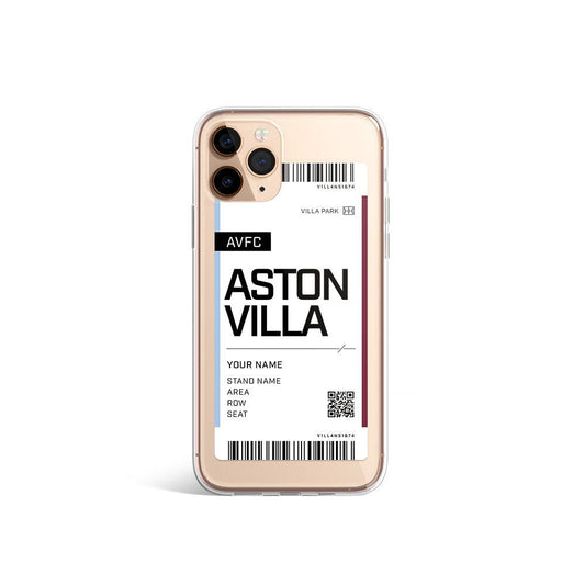 Aston Villa Custom Season Ticket Phone Case - Crossbar Cases
